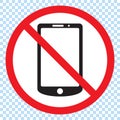 No Mobile Phone Sign Royalty Free Stock Photo