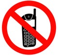 No mobile phones allowed Royalty Free Stock Photo