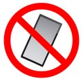 No mobile phones allowed Royalty Free Stock Photo