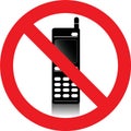 No mobile phones sign Royalty Free Stock Photo
