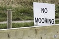 No Mooring sign Royalty Free Stock Photo
