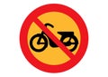 No mopeds sign Royalty Free Stock Photo