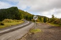 No more overtake restrictions road sign outdoors as safe driving concept Royalty Free Stock Photo