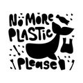 No more plastic please word concept banner