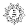 No more toxic people. Motivational quote