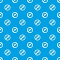 No mosquito pattern vector seamless blue