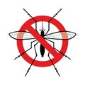 No mosquitoes sign Royalty Free Stock Photo