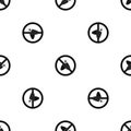 No moth sign pattern seamless black