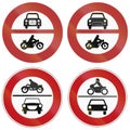 No Motor Vehicle Signs In Germany