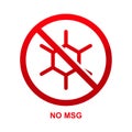 No msg sign isolated on white background Royalty Free Stock Photo