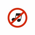 no music sound sign vector