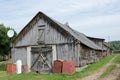 No name rural shed perspective Royalty Free Stock Photo