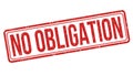 No obligation grunge rubber stamp