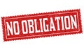 No obligation grunge rubber stamp