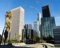 Urban Street Downtown City Skyline Los Angeles Royalty Free Stock Photo