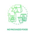 No packaged food concept icon