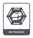 no packing icon in trendy design style. no packing icon isolated on white background. no packing vector icon simple and modern Royalty Free Stock Photo