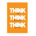 Think big, think different, think positive, vector Royalty Free Stock Photo