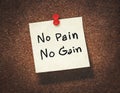 No pain no gain Royalty Free Stock Photo