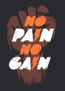 No Pain No Gain Royalty Free Stock Photo