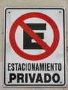 No parking Royalty Free Stock Photo
