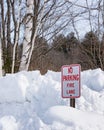 No parking - fire lane sign