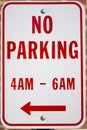 No Parking Here Royalty Free Stock Photo