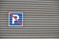 No parking loading zone sign Royalty Free Stock Photo
