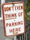 No Parking Sign