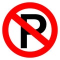 No parking sign Royalty Free Stock Photo