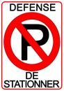 No Parking Sign Royalty Free Stock Photo