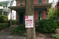 No Parking sign with an exception for Jablin in front of house St. Michaels, Eastern Shore Maryland