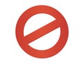 No parking sign.Stop do not enter vector icon.Restriction icon