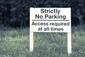 No Parking Sign Royalty Free Stock Photo