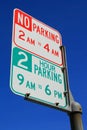 No Parking Street Sign Royalty Free Stock Photo