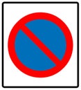 No parking symbol, Vector illustration.