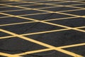 Asphalt road with pair of yellow line Royalty Free Stock Photo