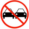 No passing sign