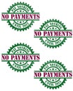 No Payments Financing Vector Stamp
