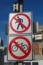 No Pedestrians or Bikes
