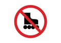No peeing prohibition sign ban vector illustrationNo roller skating prohibition sign ban