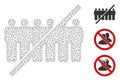 No People Line Polygonal Frame Vector Mesh Illustration