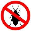No pest vector sign Royalty Free Stock Photo