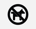 No Pets Allowed Sign Animals Prohibited Ban Forbidden Restricted Forbid Warning Dogs Caution Shape Icon Symbol EPS Vector Royalty Free Stock Photo