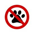 No pets allowed sign Royalty Free Stock Photo