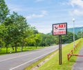 no pets allowed sign in the park Royalty Free Stock Photo