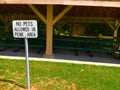 No Pets In Picnic Area