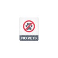 no pets vector flat colour icon Royalty Free Stock Photo