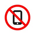 No phone allowed sign