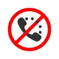 No phone calls graphic icon